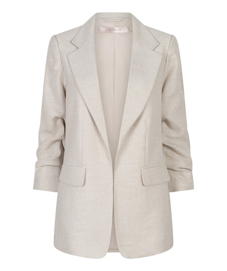 Linen Blazer, Light Sand