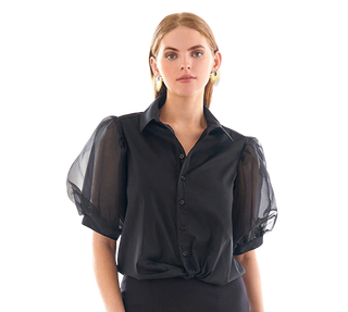 Bomba Shirt Organza Combo, Black