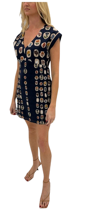 Walker Dress, Vintage Navy