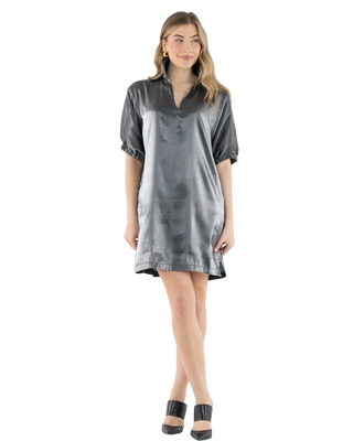 Poppy Dress - Black Tie, Black Tiemetallic Rayon