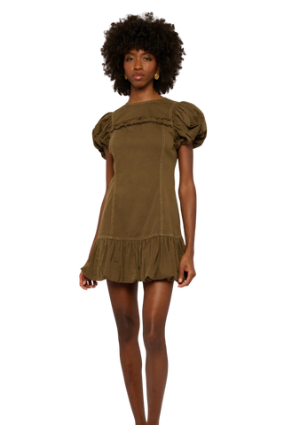 Adele Mini Dress, Ivy Green Denim
