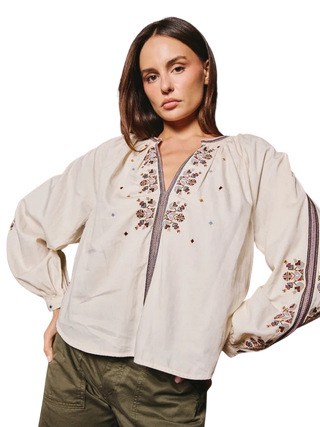 Virginia Top, Otto Embroidery
