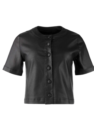 Esmeray S/S Crew Neck Shirt, Black