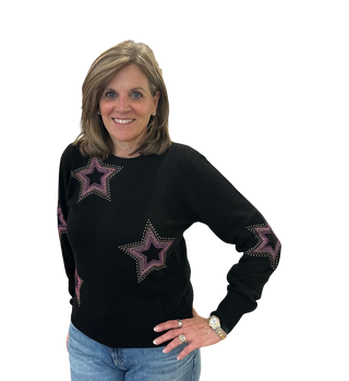 Star Dust Crew, Black w/ Rainbow Studs