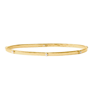 Crescent Stone Bangle