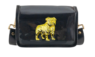 Petite Black Clear Stadium Bag With Bulldog - Black Bulldog