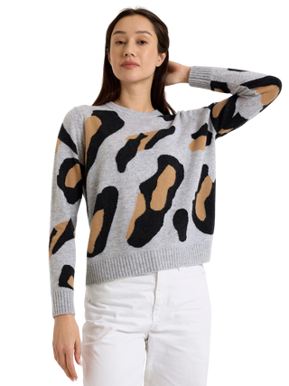 Abstract Leopard Crew, Super Grey