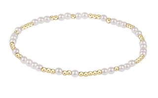 Hope Unwritten 3mm Bracelet, Pearl
