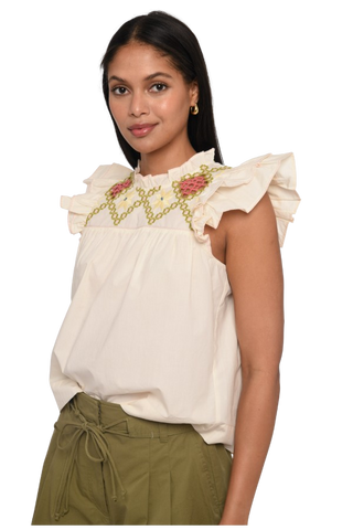 Sonora Top, Ivory