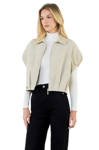 Zip Up Jacket w/ Side Pocket WCT3951-CR