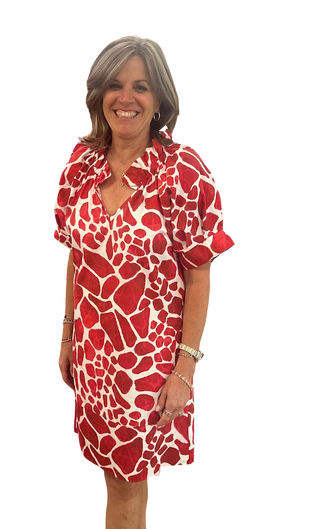 Tabitha Dress, Jungle Red