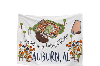 Auburn Saturdays Game Day Fleece Blanket - Auburn