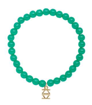 Small Glass Bead Bracelet - Teal