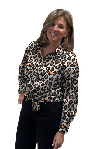 Over Size Blouse, Molten Leopard