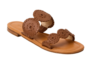Laurin Ii Flat Sandal - Leather, Cognac