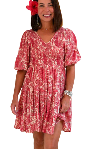 Chloe Smocked Dress, Kiku