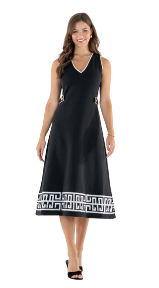 Cleo Dress - Black, Blackstretch Knit