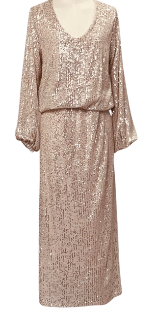 Delta Skirt, Champagne Sequins