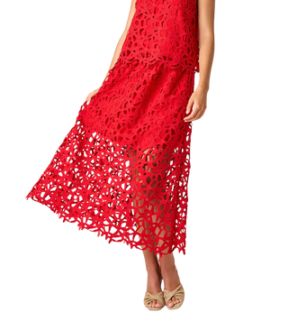 Selene Skirt, Pomegranate Lace