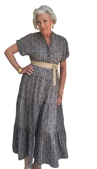 Jules Dress, Mosaic Marin
