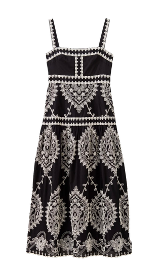 Adair Midi Dress, Noir