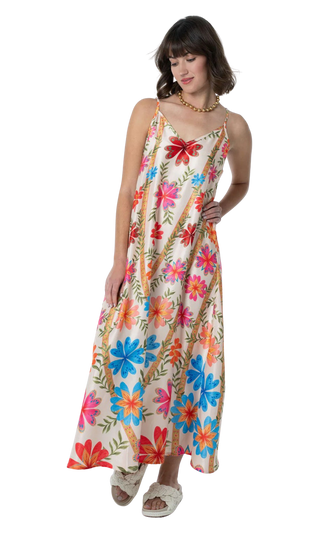 Camille Slip Dress, Cream