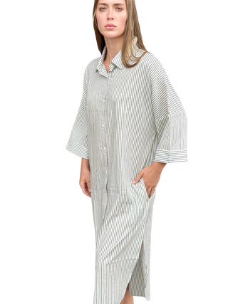 Shirt Dress, Sofia White