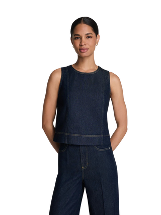 Spanx® Lightweight Denim Shell Tank, Rinse-Sw