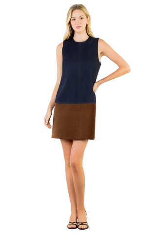 Corduroy/Denim Dress, JH2510-1