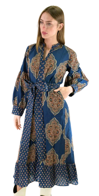 Gracie Dress, Blue/Black