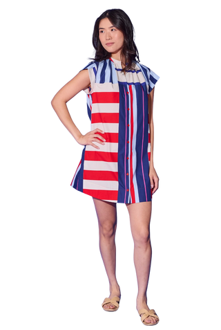 Tucker Dress, Maritime Stripe